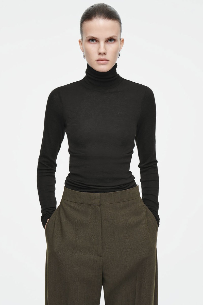 Merino Wool Turtleneck Top from COS