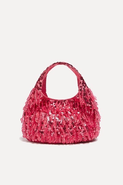 Beaded Mini Bucket Bag from Pull & Bear