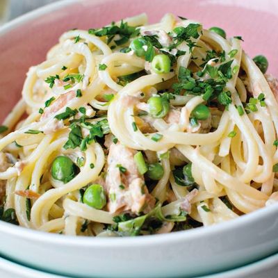 Linguine Smoked Trout & Petit Pois