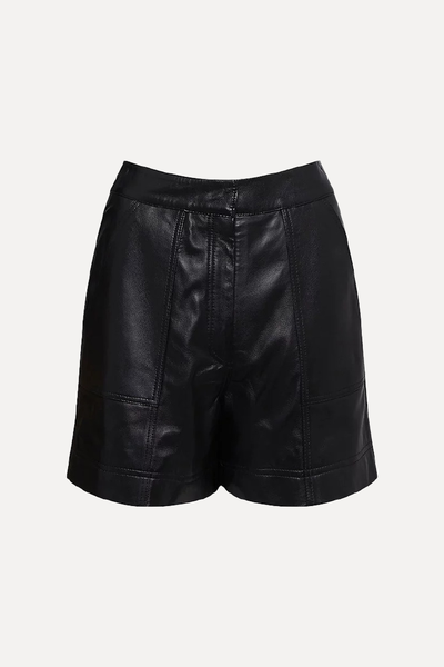 Clean Leather Pocket Detail Shorts from Karen Millen