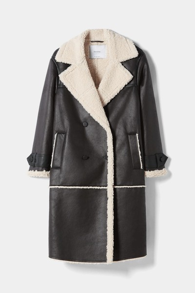 Long Double-Faced Coat from Bershka