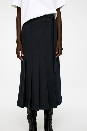 Pleated Wool-Blend Skirt from ARKET