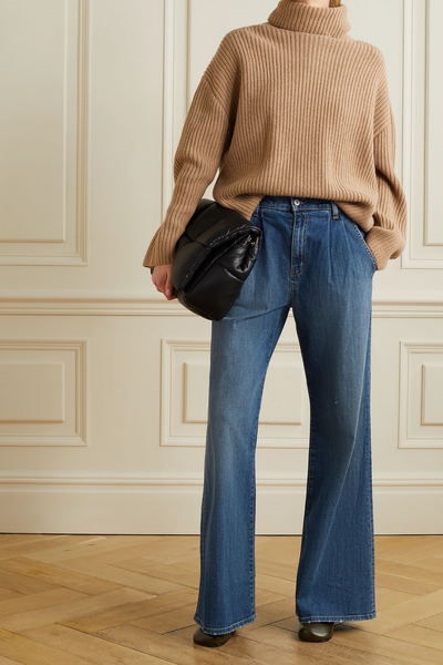 Flora Pleated High-Rise Wide-Leg Jeans, £455 | Nili Lotan