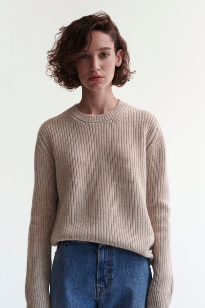 Fenner Ribbed Cashmere Crewneck