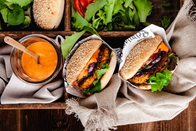 Courgette, Sweet Potato & Chickpea Veggie Burgers, Microplane