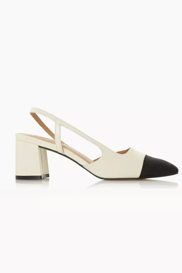 Mid Block Heel Slingback Pump from Dune