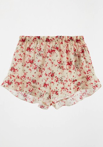 Floral Cotton Shorts 