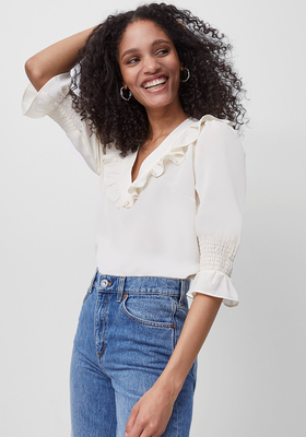 Crepe Light Ruffle Neck Blouse, £45 | French Connection