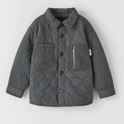 Contrast Quilted Overshirt