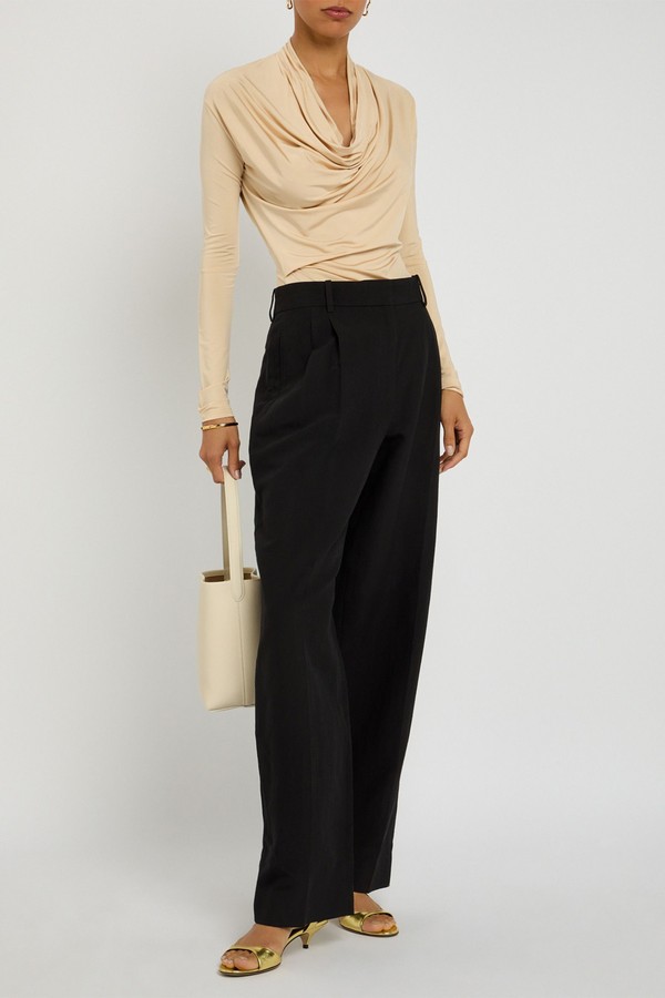 Fina Draped Stretch-Jersey Top from TOVE