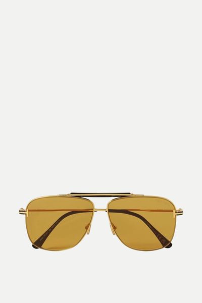 Jaden Aviator-Style Gold-Tone Sunglasses from Tom Ford Eyewear