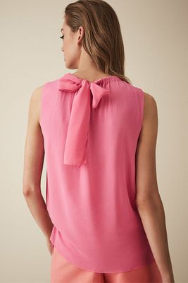 Lena Bow Detail Top from Reiss