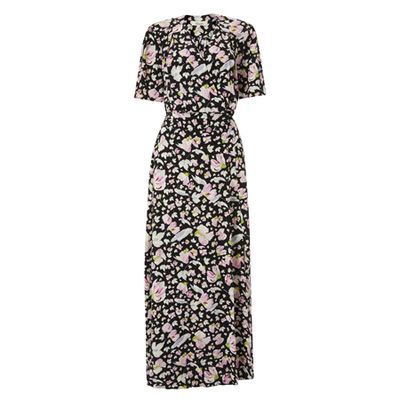 Somerset Carnation Print Maxi Dress In Black from Alice Temperley