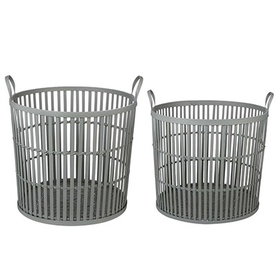 Jonah Bamboo Panel Basket Range from Gray & Willow