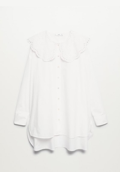 Openwork Collar Blouse from Mango