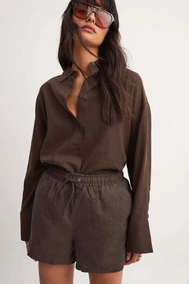 Oversized Linen Blend Shirt