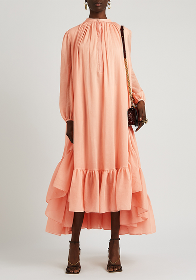 Flared Cotton-Blend Dress from Alexander McQueen