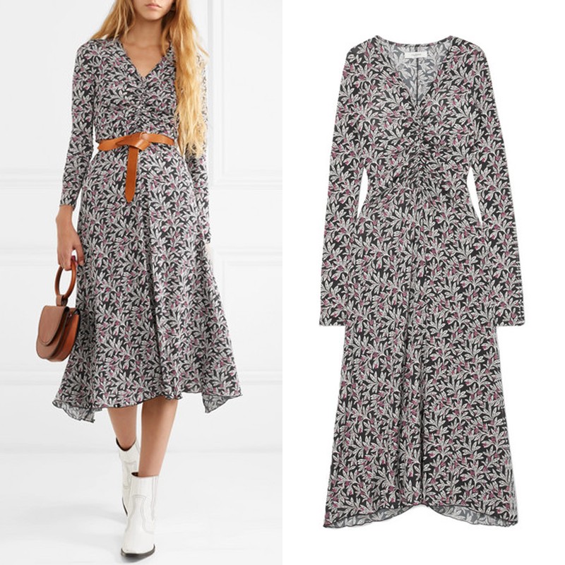 Tova Floral-Print Stretch-Jersey Midi Dress from ISABEL MARANT ÉTOILE