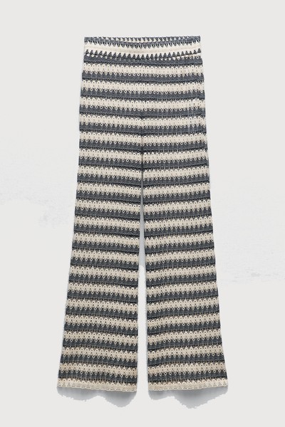 Crochet Wide-Leg Trousers from Zara