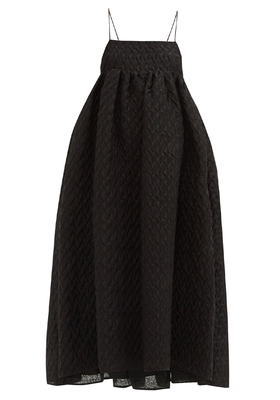 Beth Square-Neck Linen-Blend Cloqué Dress from Cecile Bahnsen