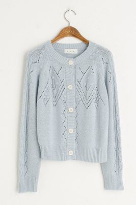 Lightweight Pompom Cardigan from Olive Clothing