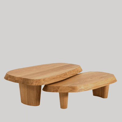 Duo Multilaque Oak Coffee Table from Pierre Augustin Rose