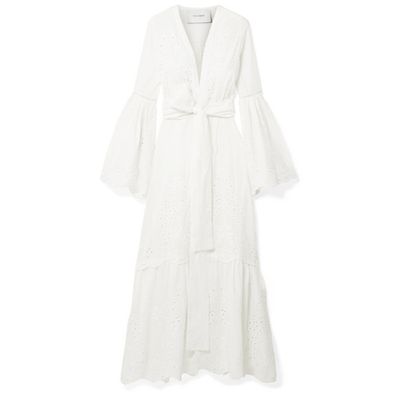 Broderie Anglaise Maxi Dress from we are LEONE