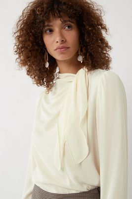 Tie Neck Blouse from Warehouse