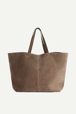Suede Tote Bag from ARKET