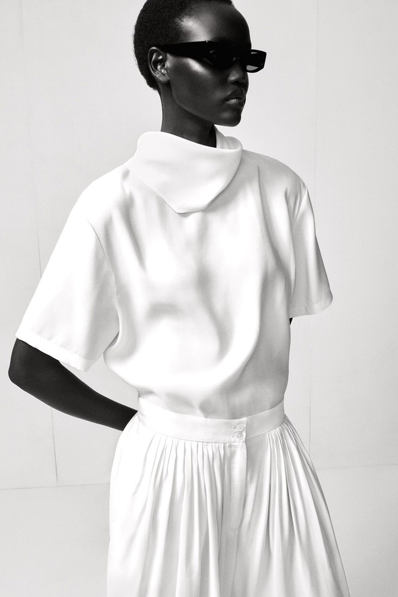 Draped Scarf-Detail Top from COS