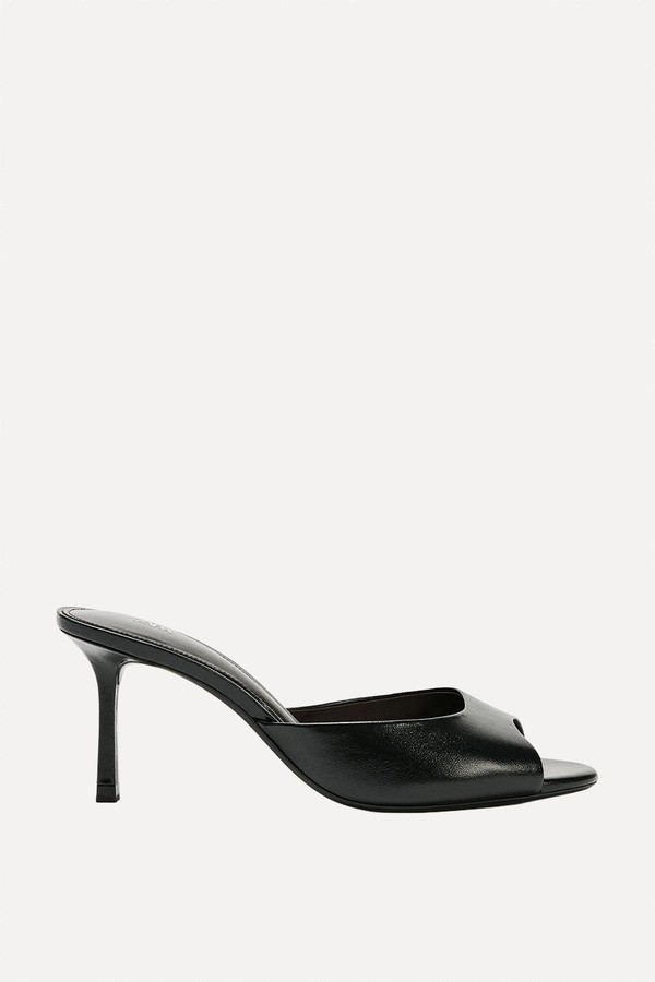 Leather Heeled Mules from Zara
