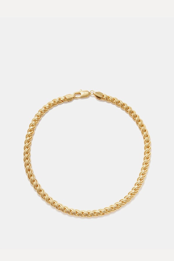 Madison Braided-Chain 14kt Gold-Plated Necklace from Joolz by Martha Calvo