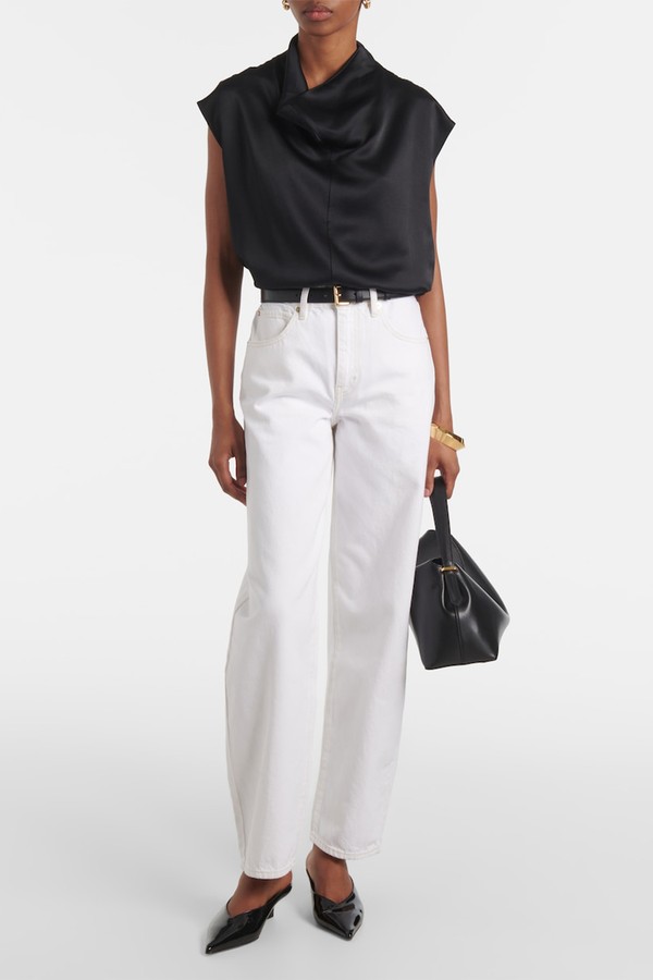 Low Slung Barrel-Leg Jeans from Frame