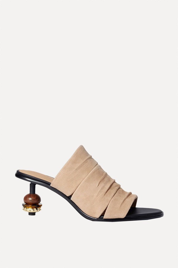 Bead-Embellished Leather Mules from & Other Stories