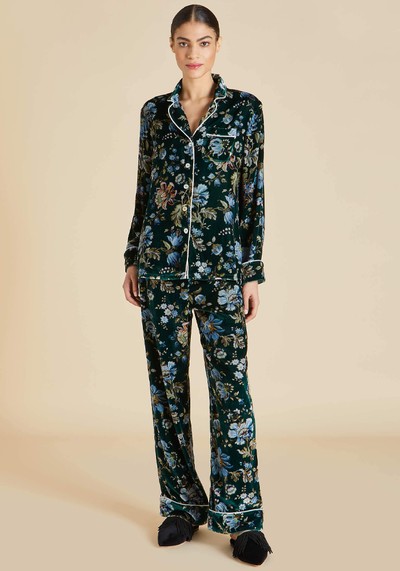 Silk Pjs from Olivia Von Halle