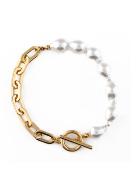 Pearl Asymmetric Bracelet from Orelia