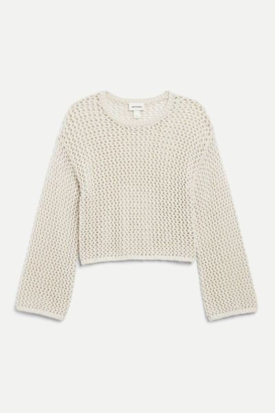 Open Knit Long Sleeved Top from Monki