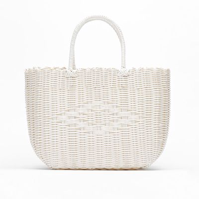 Basket Style Tote Bag from Bershka