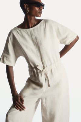 Drawstring-Waist Linen Jumpsuit from COS