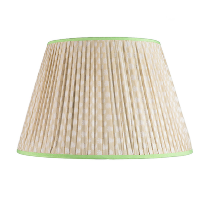 Camel Lampshade With Green Trim from KD Loves