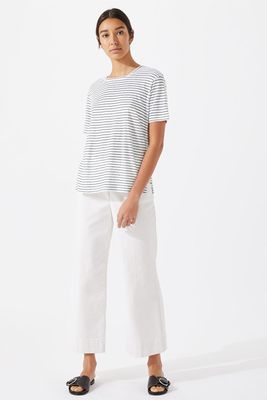 Linen Fine Stripe T-Shirt from Jigsaw