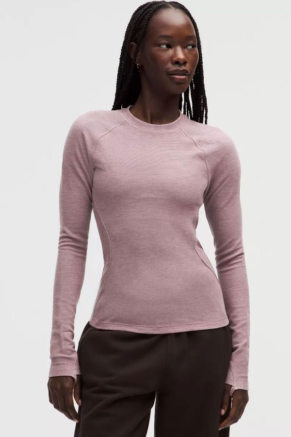 Waffle-Knit Crewneck Base Layer