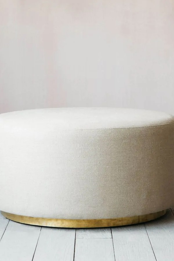 Sofia Linen Footstool from Graham & Green