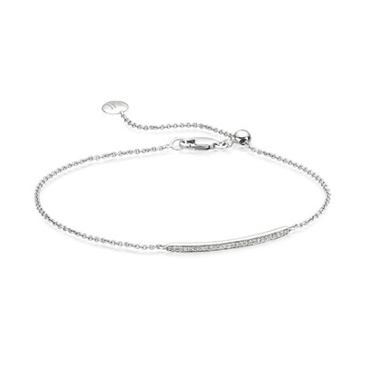 Skinny Short Bar Bracelet from Monica Vinader