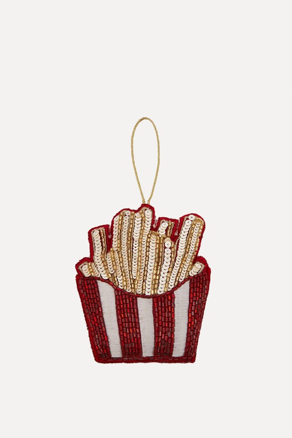Embellished French Fries Christmas Decoration
