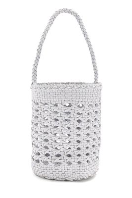 Cannage Woven Leather Bucket Bag from Dragon Diffusion