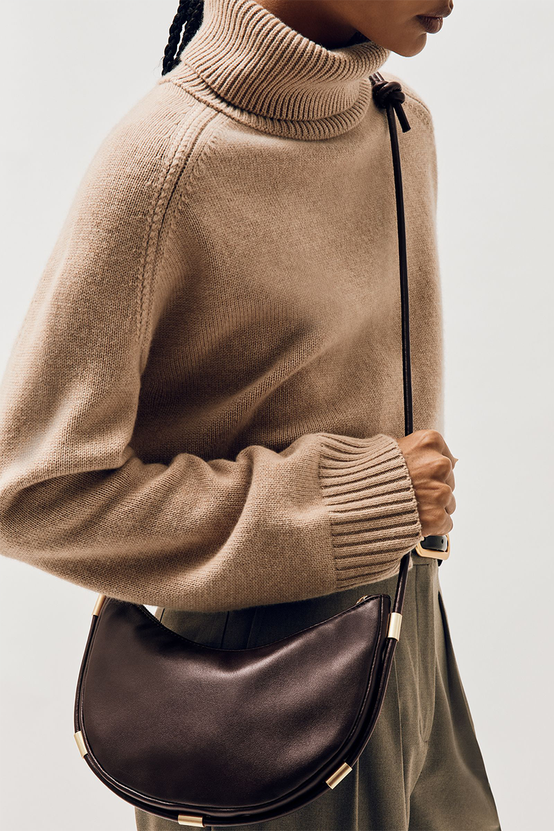 Harriet Leather Rope Strap Shoulder Bag from Reiss