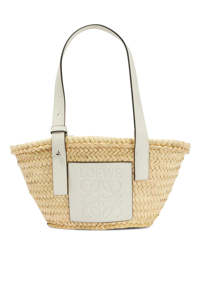 Small Leather Trimmed Basket Tote  from Loewe