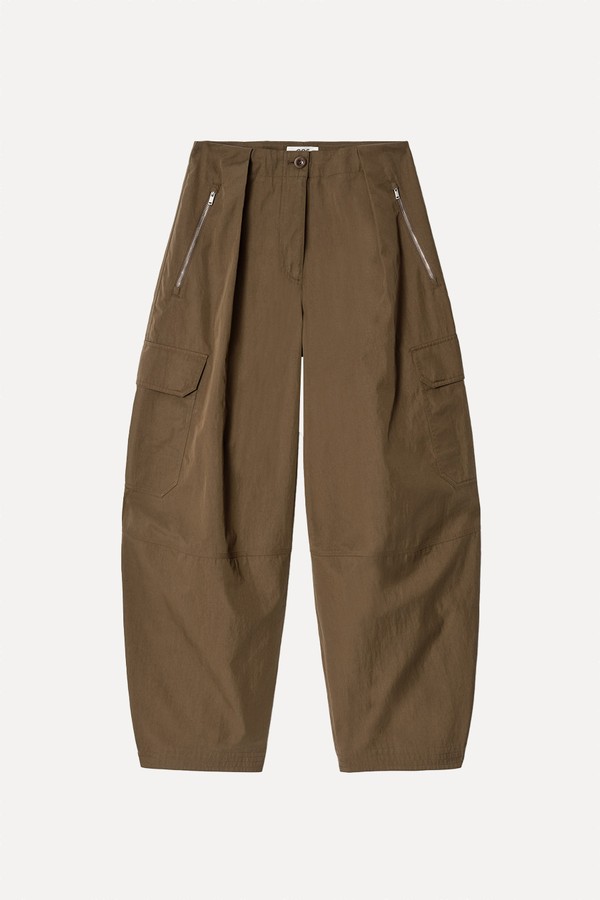 Utility Barrel-Leg Trousers from COS