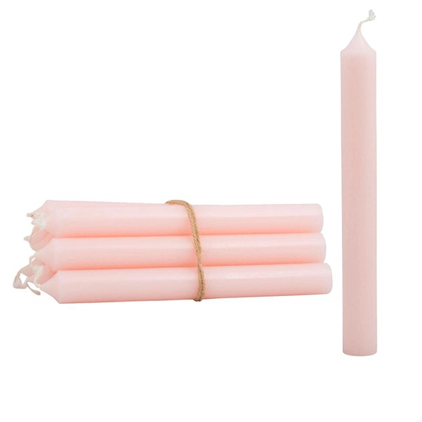 Pale Rose Dinner Candles